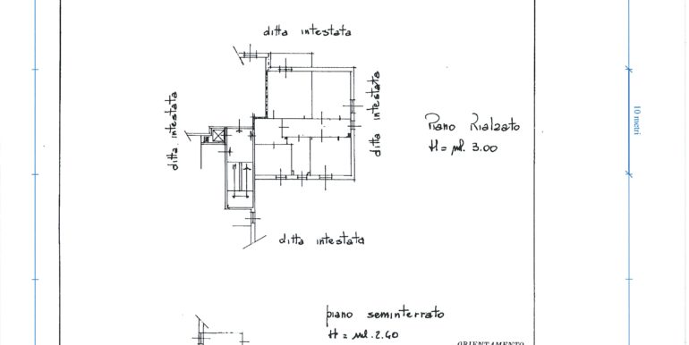 planimetria appartamento e cantina